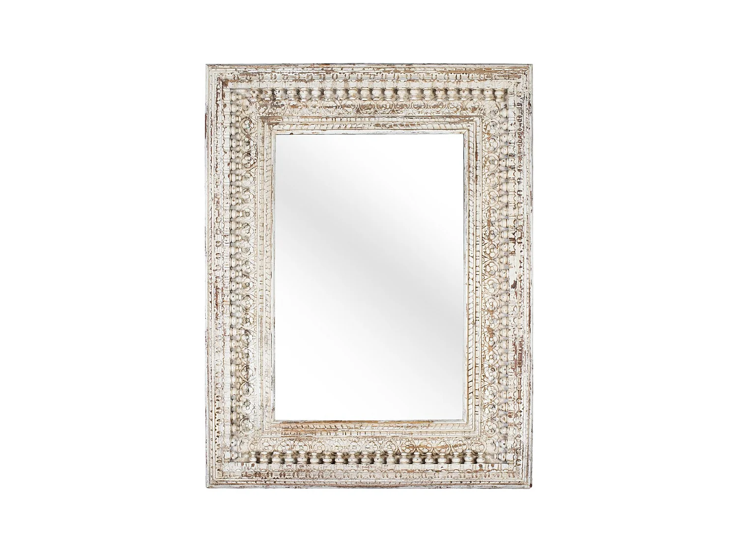Miroir mural rectangulaire en bois fait main, 130 cm