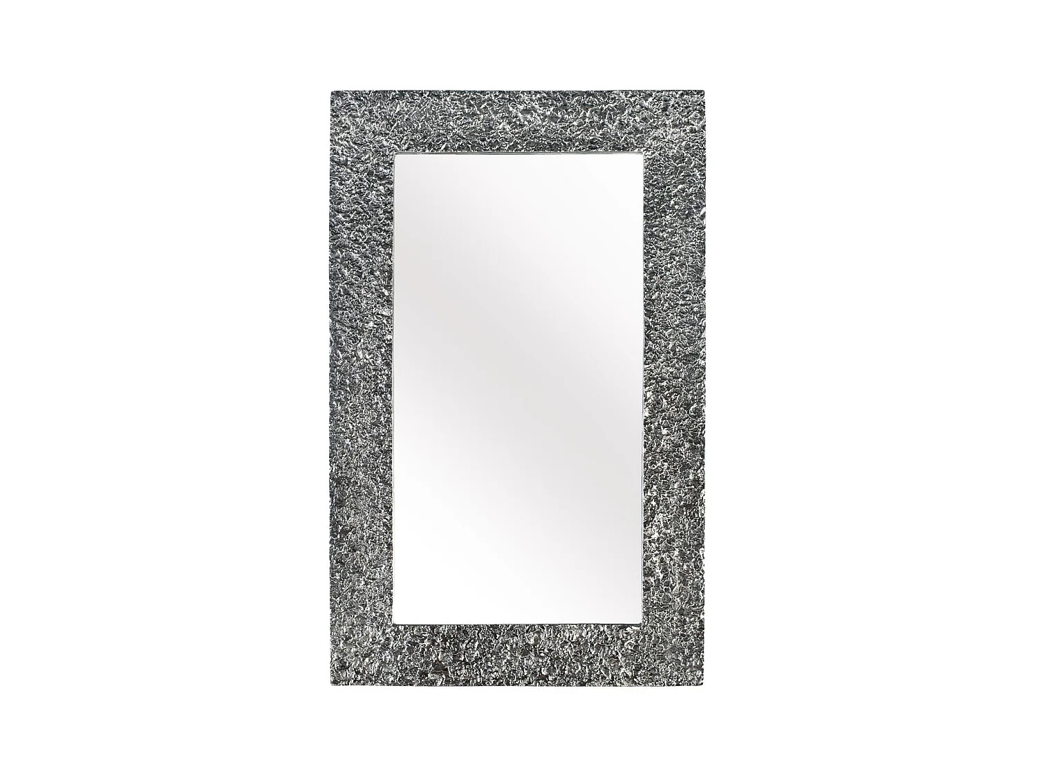 Miroir avec cadre en aluminium et relief en forme d'éclaboussure