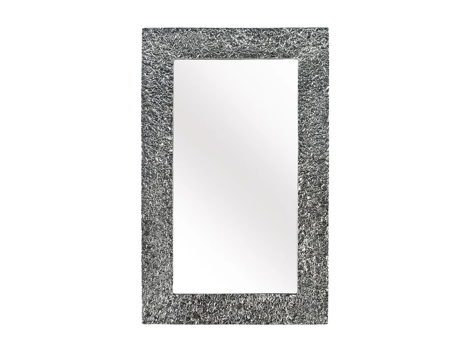 Miroir avec cadre en aluminium et relief en forme d'éclaboussure