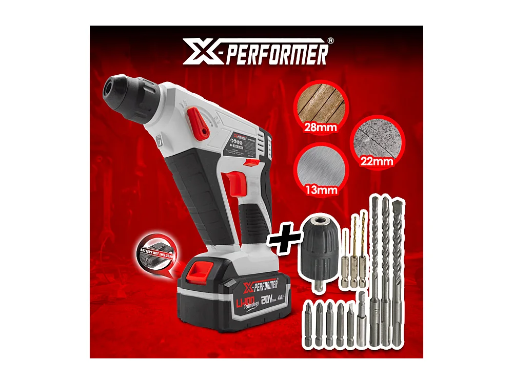 Marteau perforateur sans fil X-Performer 20V (sans batterie)