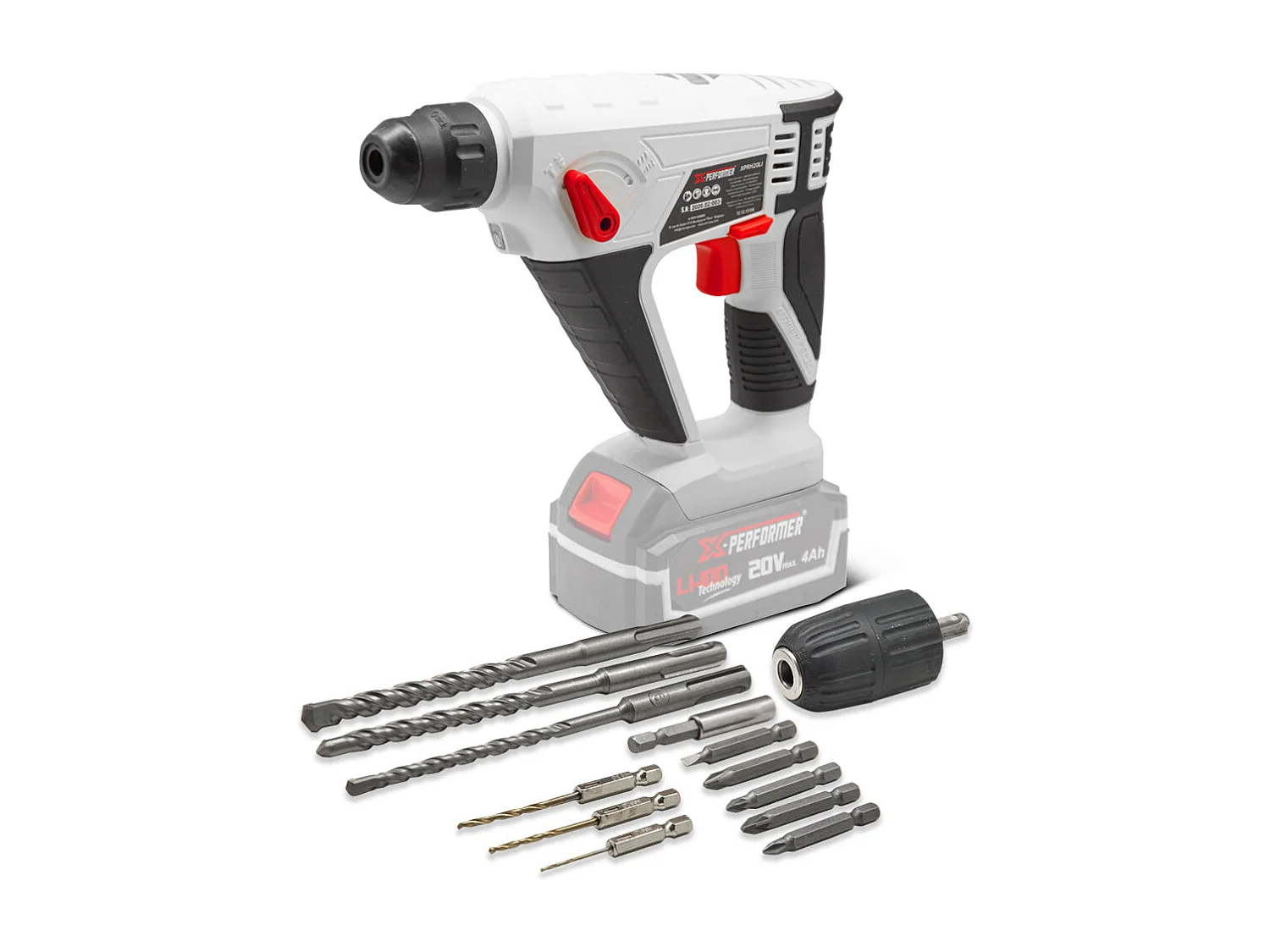 Draadloze boorhamer X-Performer 20V (zonder batterij)