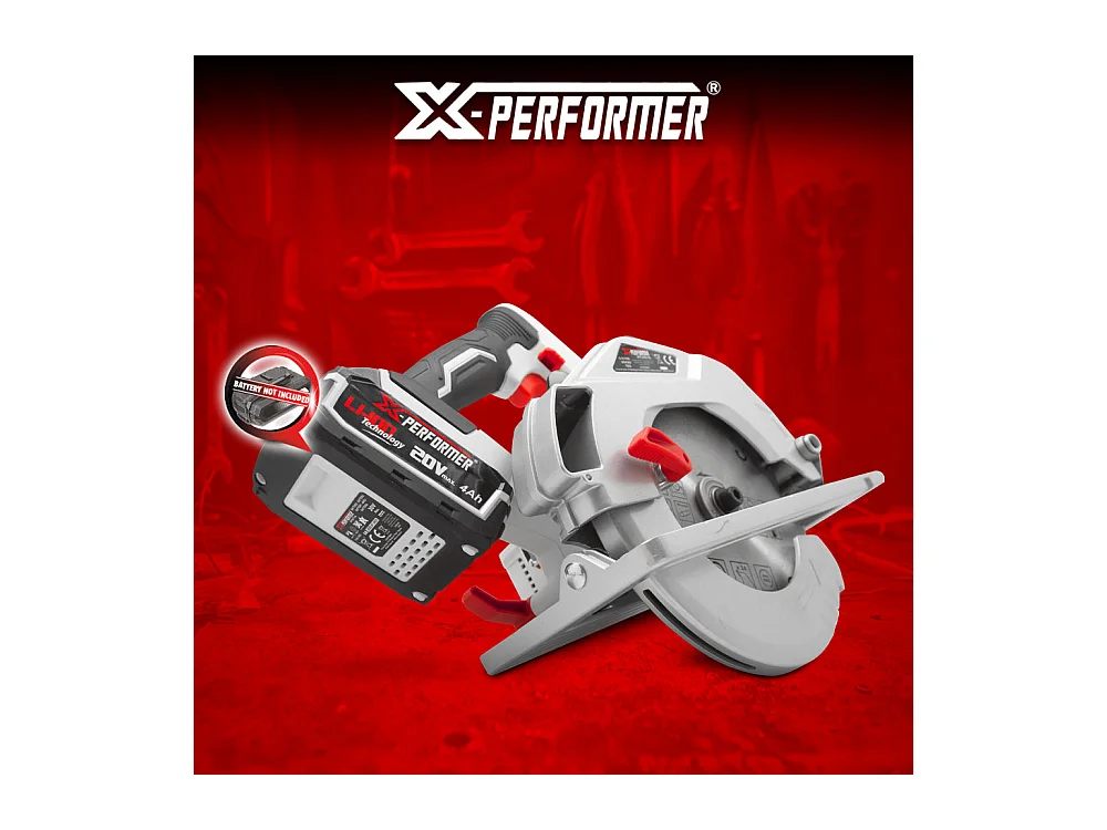Scie circulaire sans fil X-Performer 20V - 185 mm - coupe 60 mm - sans batterie