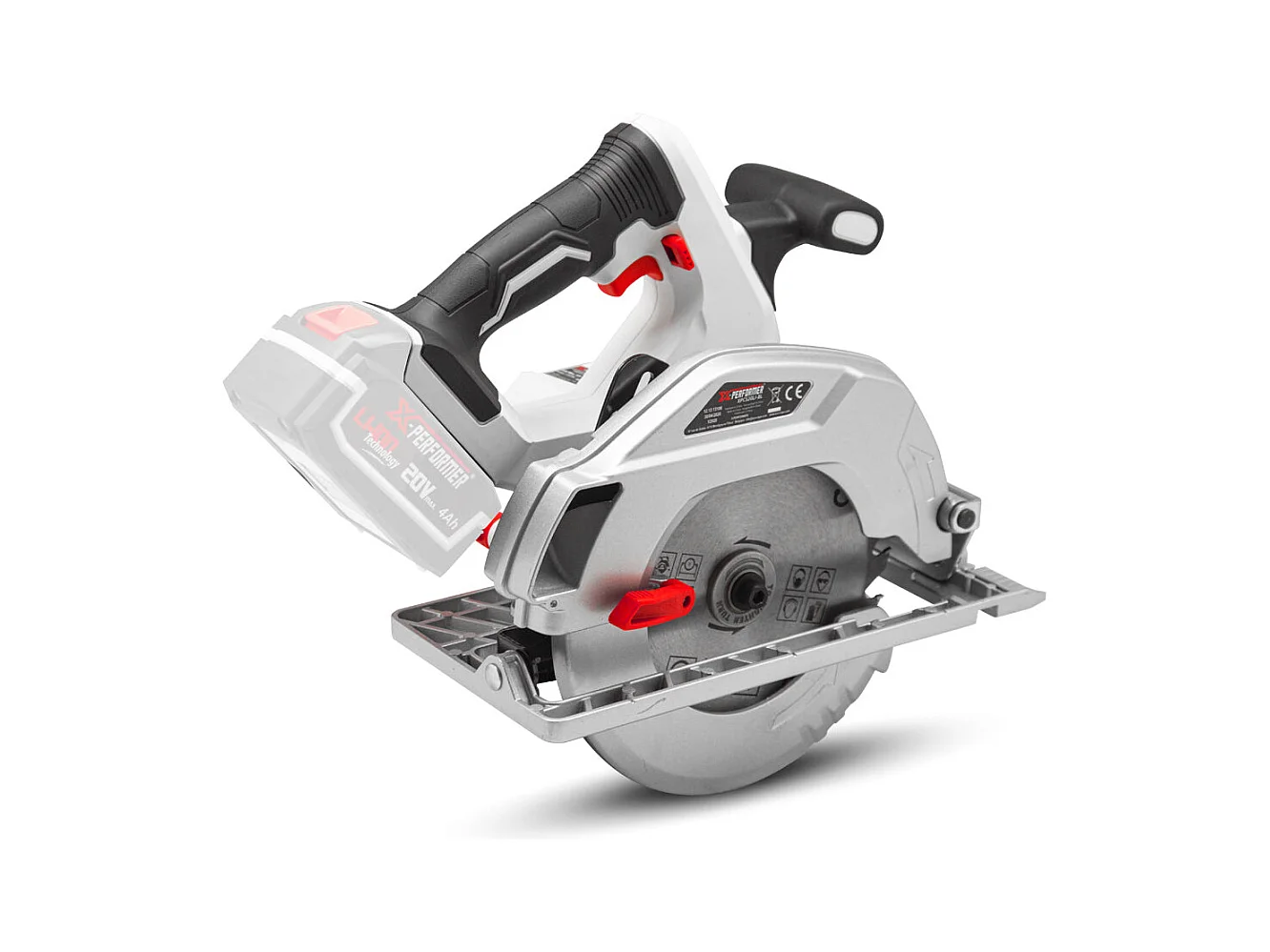 Draadloze cirkelzaag X-Performer 20V - 185 mm - zaagsnede 60 mm - zonder batterij
