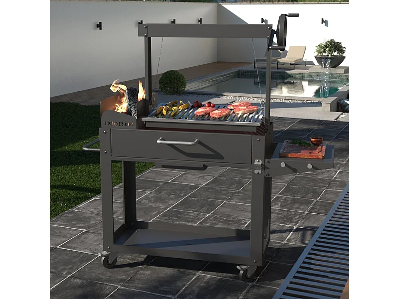 Houten barbecue Parilla V Lenagrill - Koken zonder vlammen, professionele vuurkorf