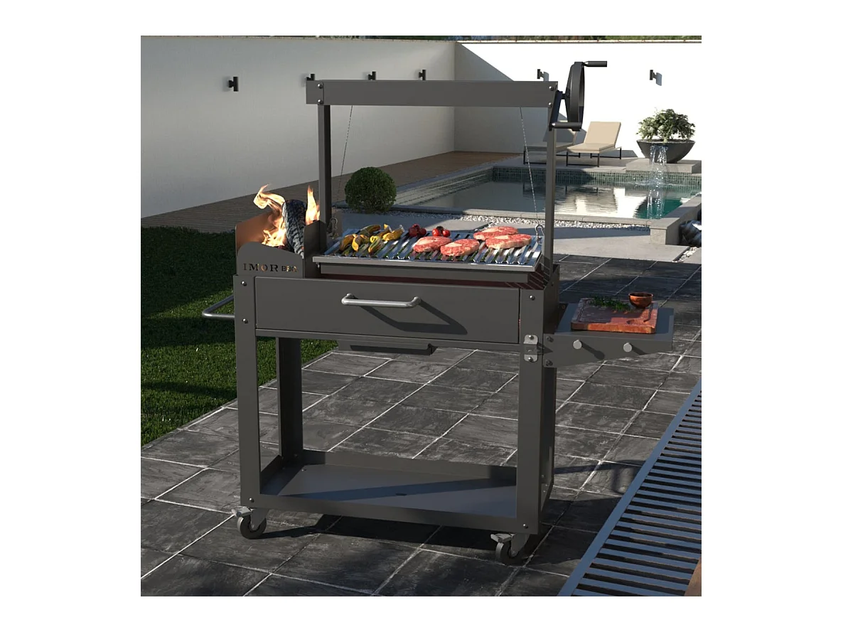 Houten barbecue Parilla V Lenagrill - Koken zonder vlammen, professionele vuurkorf