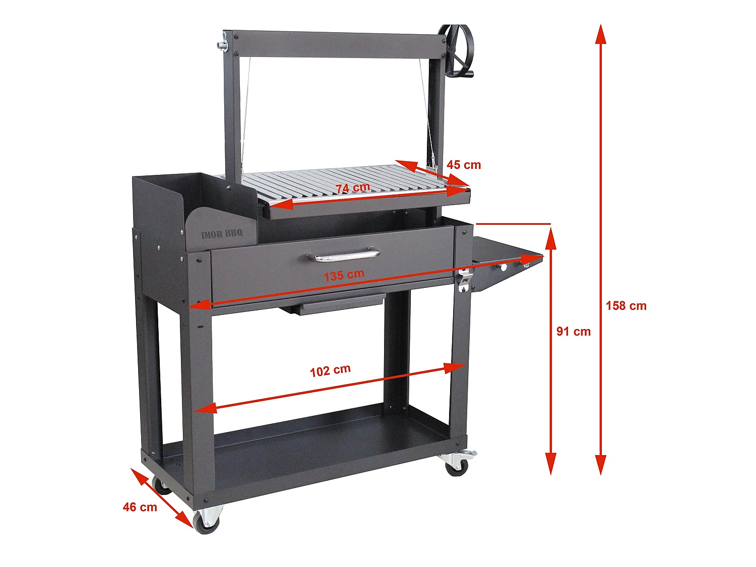 Barbecue à bois Parilla V Lenagrill – Cuisson sans flammes, brasero pro