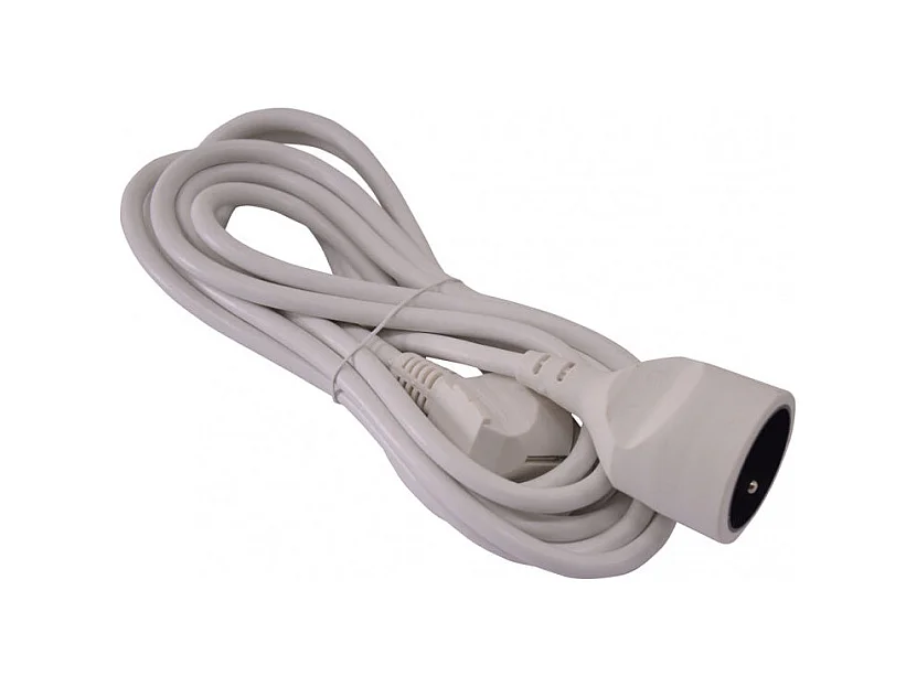 Allonge électrique I-Watts 5 m Blanc