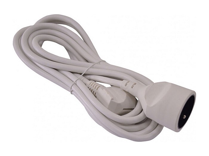 Allonge électrique I-Watts 5 m Blanc