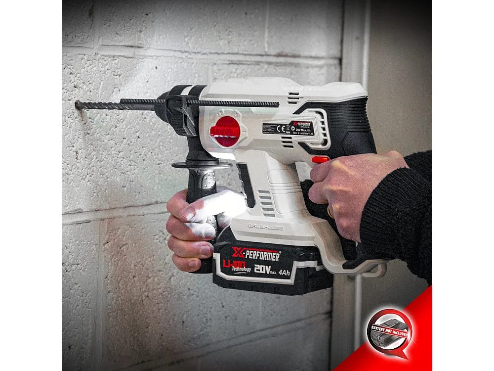 Marteau perforateur sans fil X-Performer 20V avec moteur à induction (sans batterie)