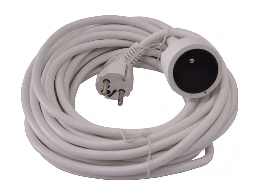 Verlengsnoer I-Watts 10 m, 3680 W, met kinderbeveiliging, NF-norm