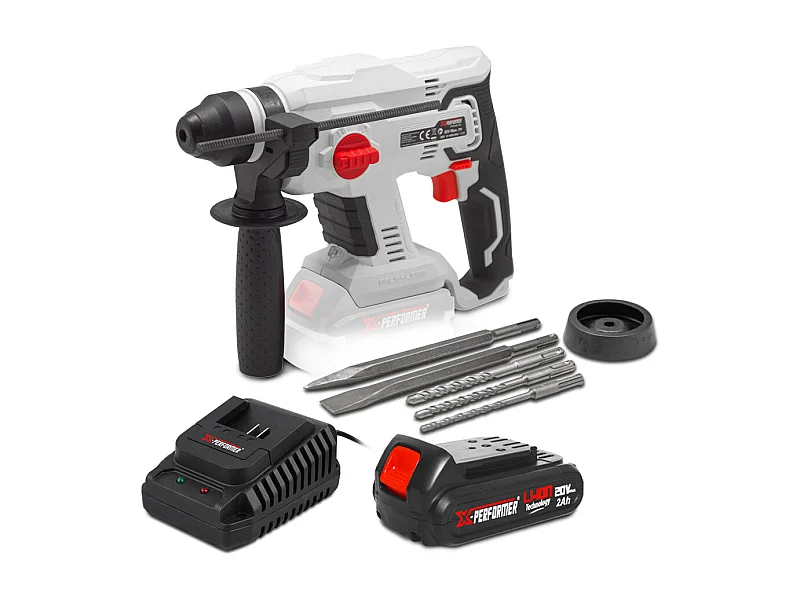Draadloze boorhamer X-Performer 20V met batterij en oplader