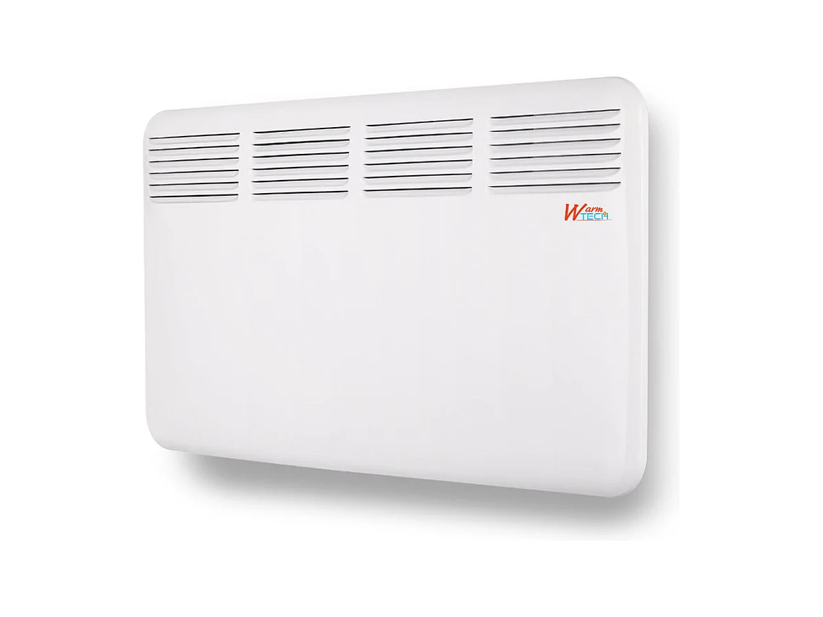 Convecteur mural 2000 W - Thermostat électronique - Timer 24 h - Blanc