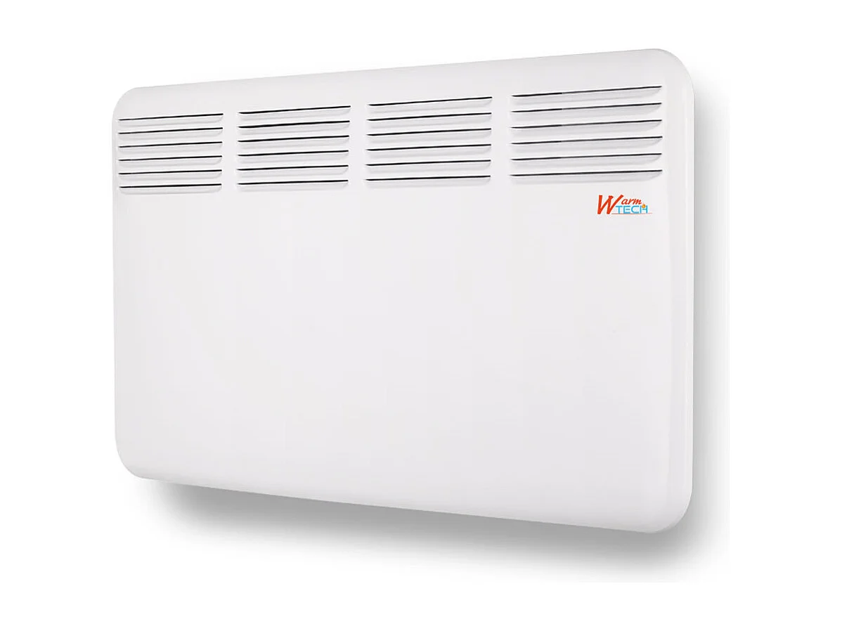 Convecteur mural 2000 W - Thermostat électronique - Timer 24 h - Blanc