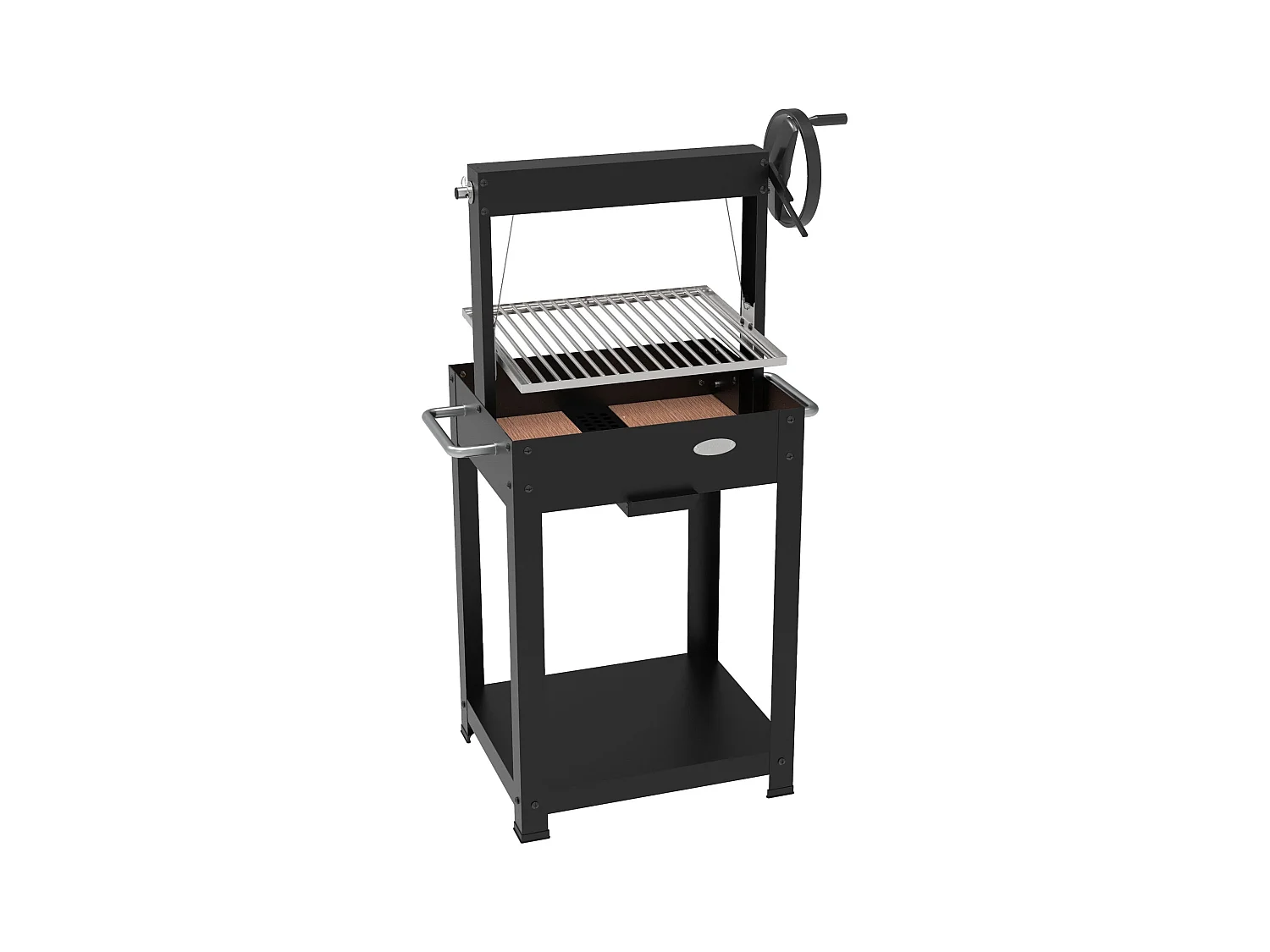 Barbecue Duramax Bois/Charbon avec Briques Réfractaires 49 x 40,5 cm - IMOR