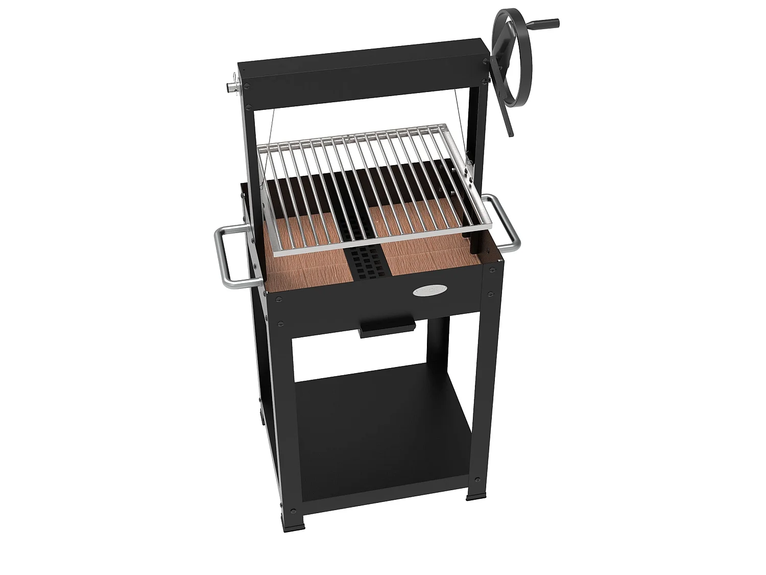 Barbecue Duramax Bois/Charbon avec Briques Réfractaires 49 x 40,5 cm - IMOR