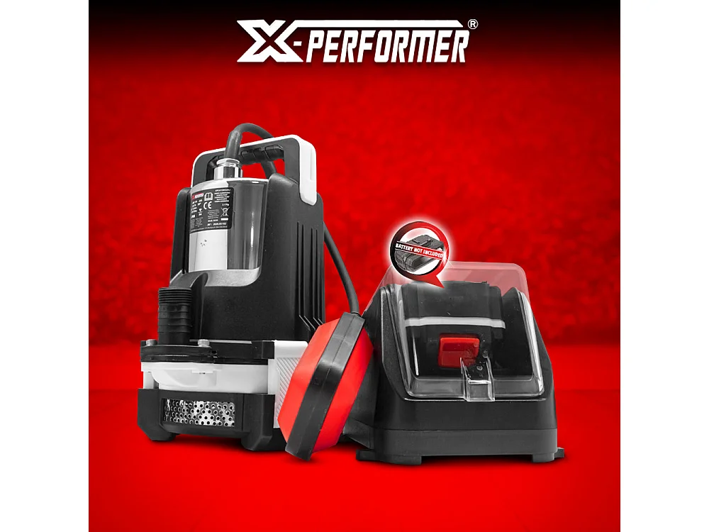 Kelderpomp X-Performer 20V, 3000 L/u, dompeldiepte 5 m (zonder batterij)