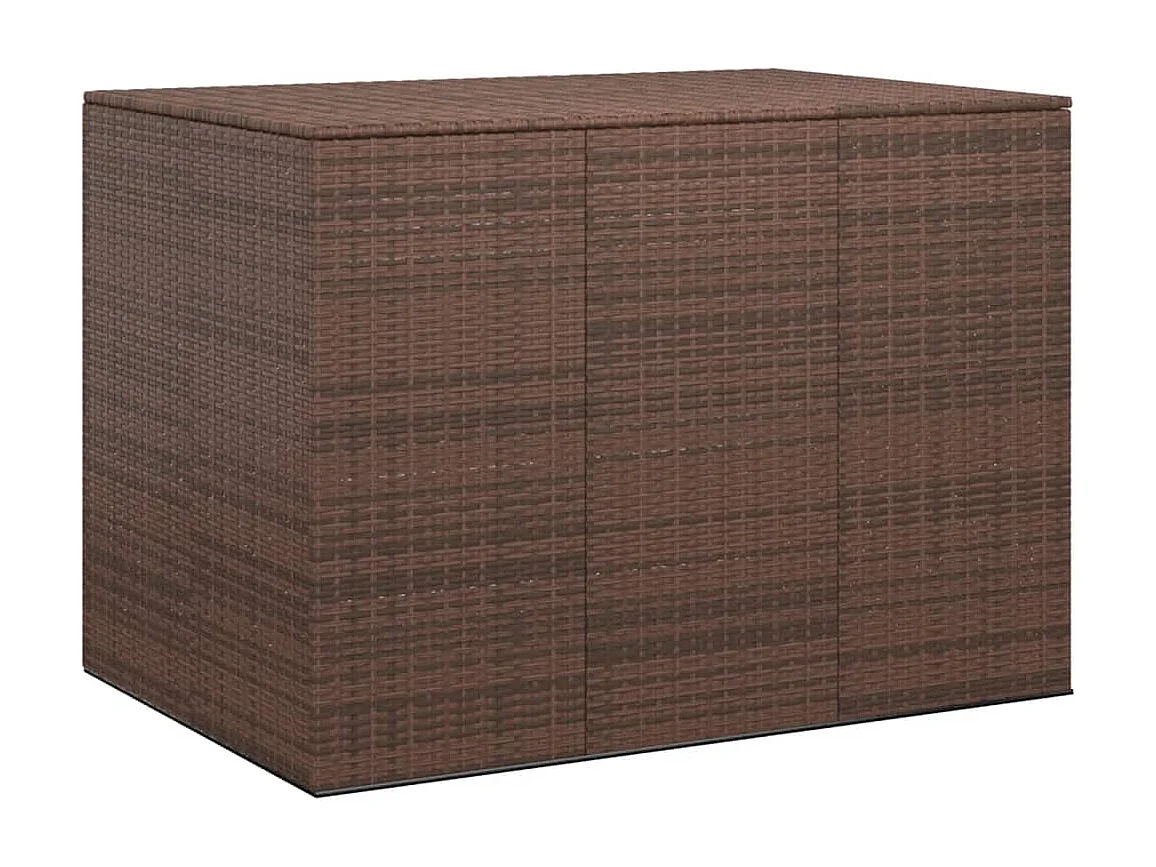 Evans  Tuinbox 145x100x103 cm polyetheen rattan bruin