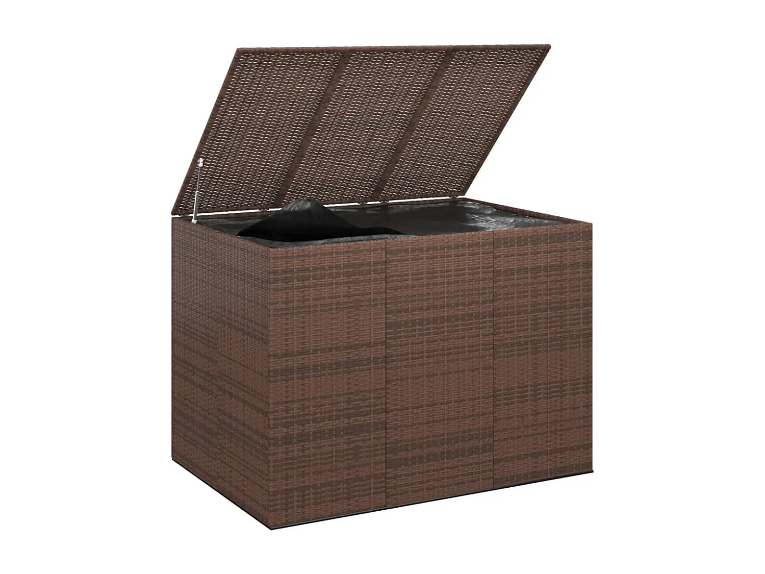 Evans  Tuinbox 145x100x103 cm polyetheen rattan bruin