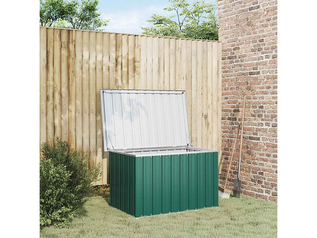 Nancy  Coffre de rangement de jardin Vert 109x67x65 cm