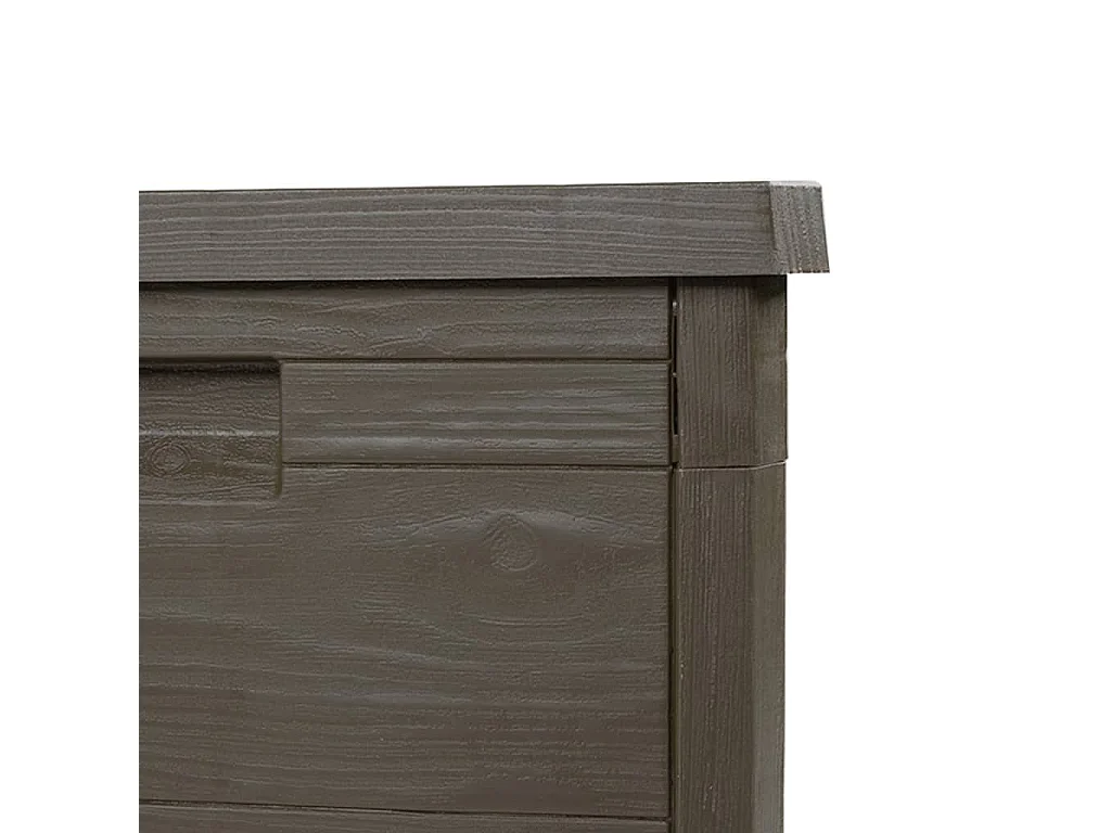 Dorian  Boîte à coussins d'extérieur brun 77,5x44,5x53 cm polypropylène