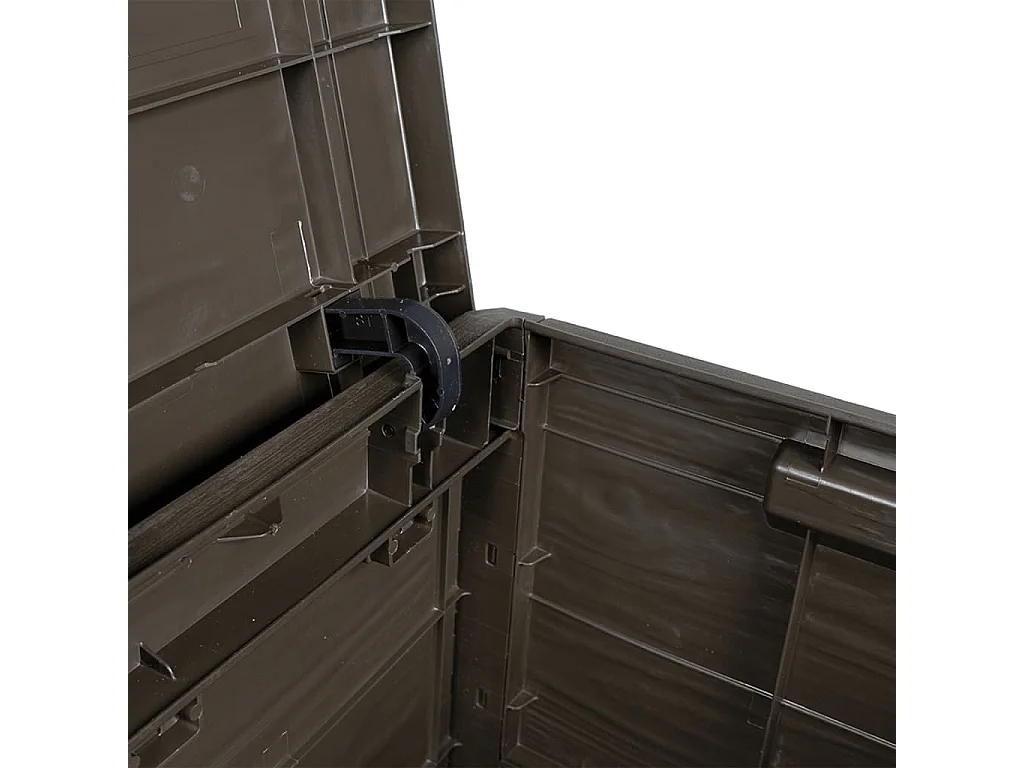 Dorian  Boîte à coussins d'extérieur brun 77,5x44,5x53 cm polypropylène