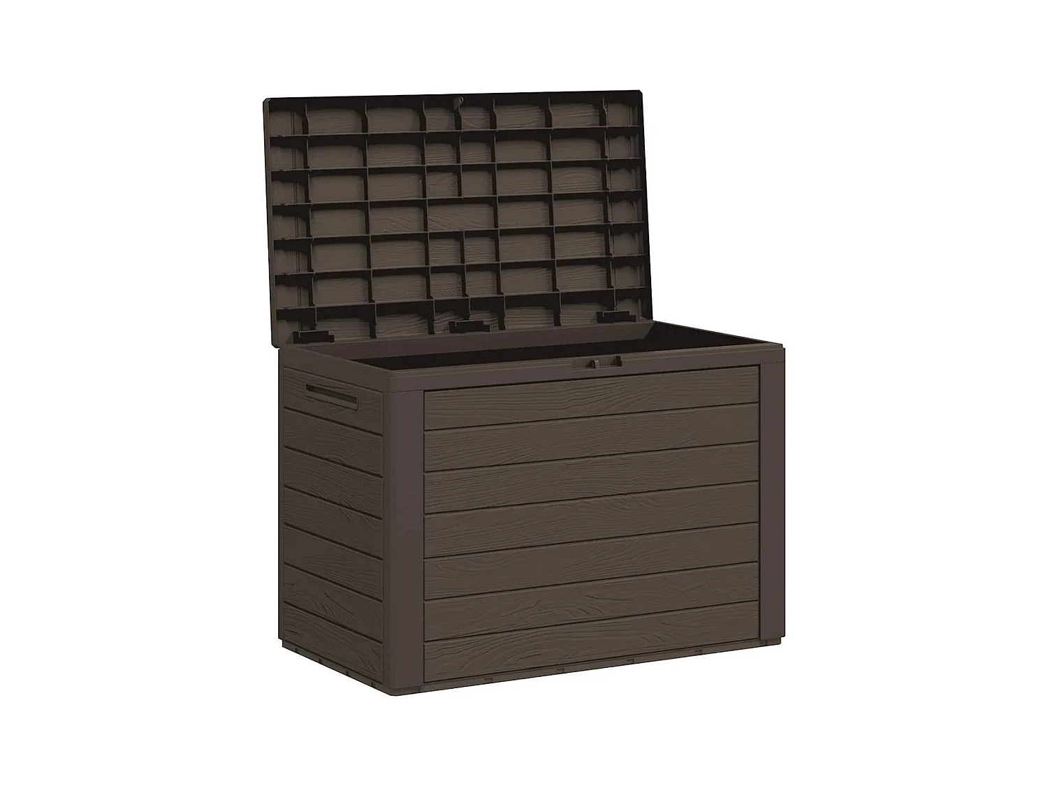 Cagnes-sur-Mer  Boîte de rangement de jardin Marron 78x44x55 cm