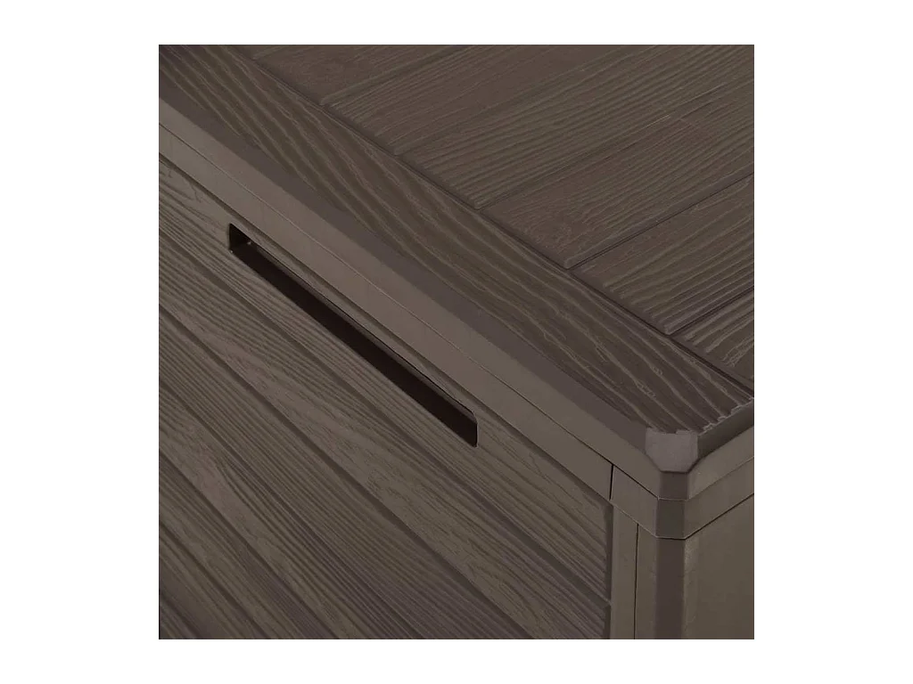 Cagnes-sur-Mer  Boîte de rangement de jardin Marron 78x44x55 cm