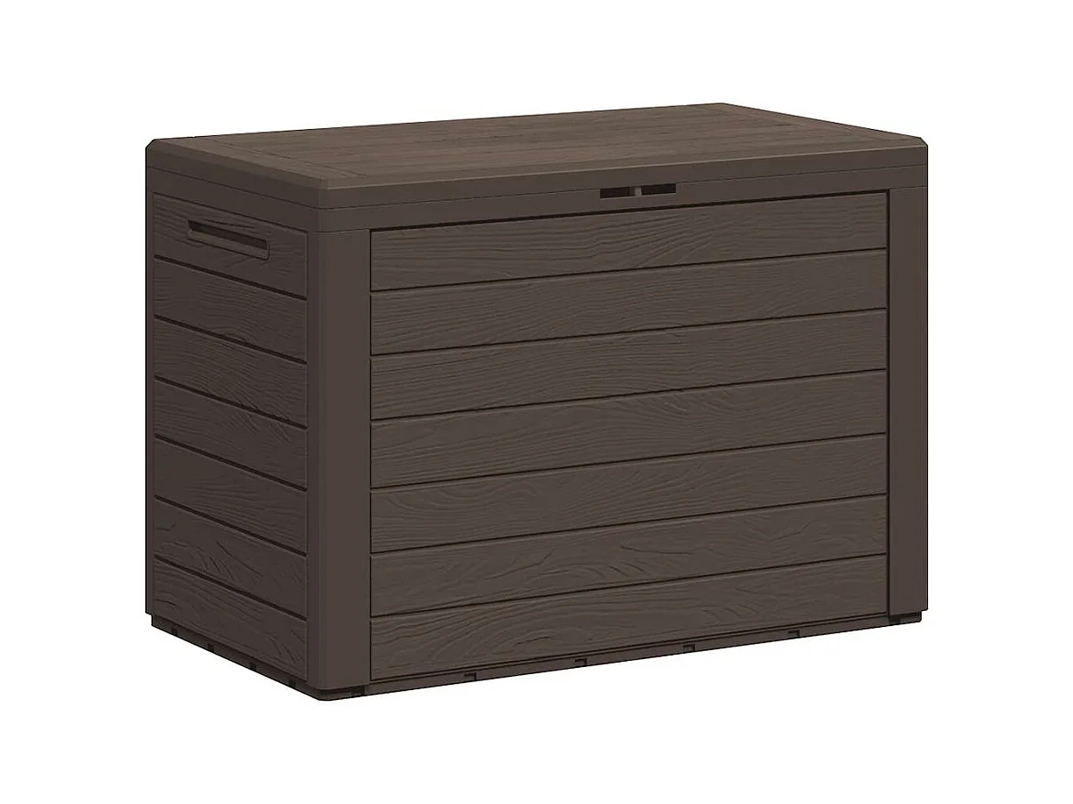 Cagnes-sur-Mer  Boîte de rangement de jardin Marron 78x44x55 cm