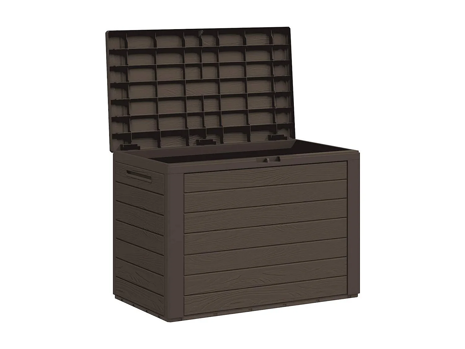 Cagnes-sur-Mer  Boîte de rangement de jardin Marron 78x44x55 cm