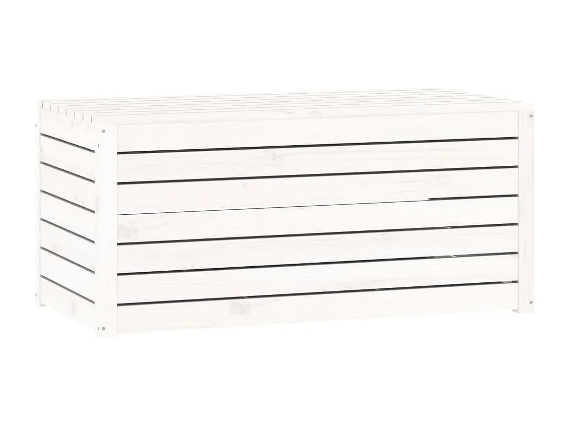 Elaine  Ensemble de boîtes de jardin 4 pcs blanc bois de pin massif