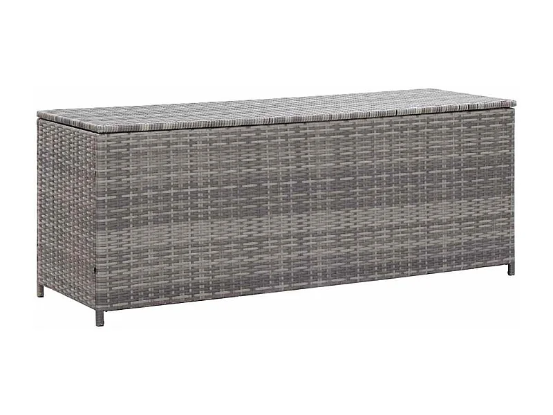 Asgrim  Tuinbox 150x50x60 cm poly rattan grijs
