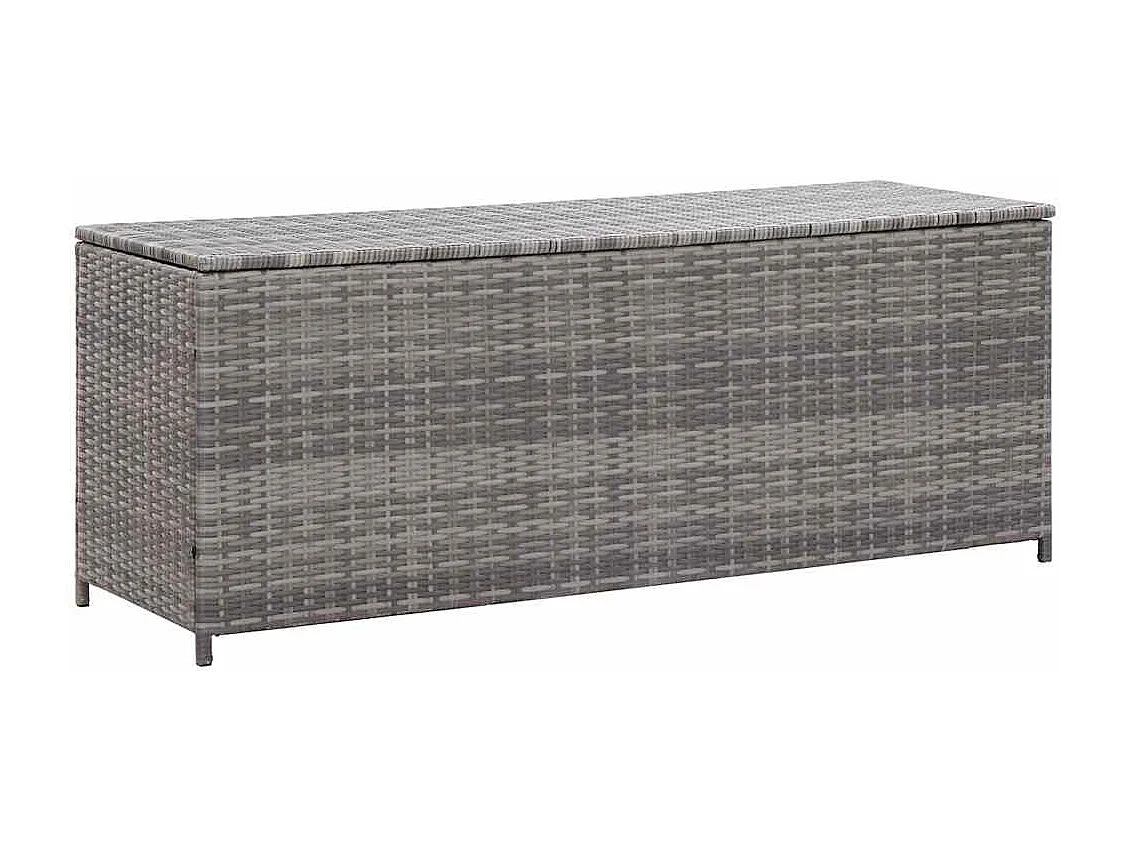 Asgrim  Tuinbox 150x50x60 cm poly rattan grijs