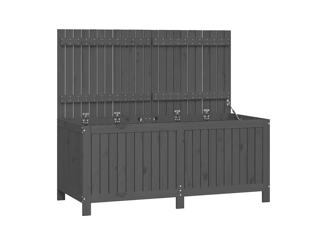 Hara  Tuinbox 147x68x64 cm massief grenenhout grijs