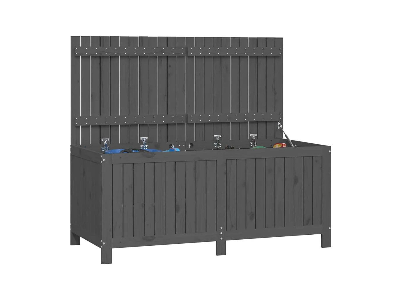 Hara  Tuinbox 147x68x64 cm massief grenenhout grijs