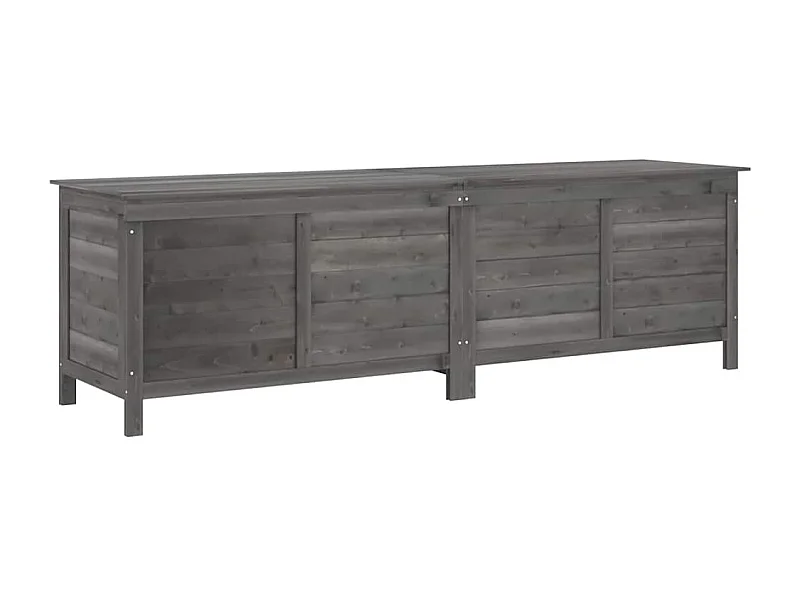 Reinald  Boîte de rangement de jardin anthracite bois massif de sapin