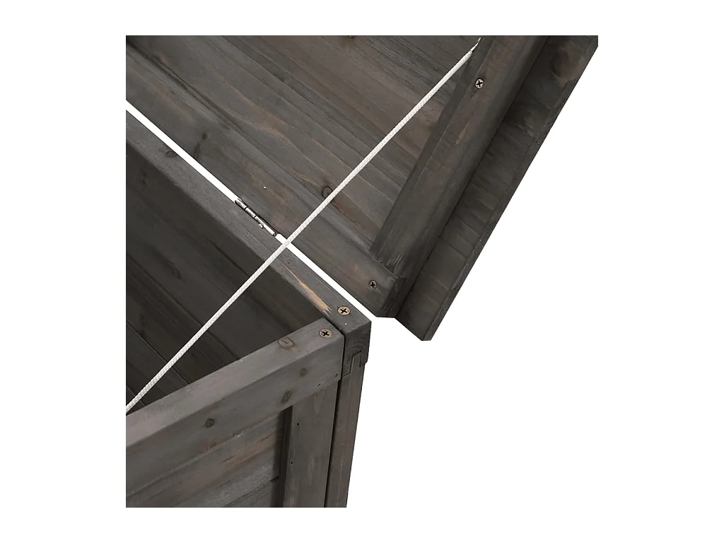 Reinald  Tuinbox 198,5x50x56,5 cm massief vurenhout antracietkleurig