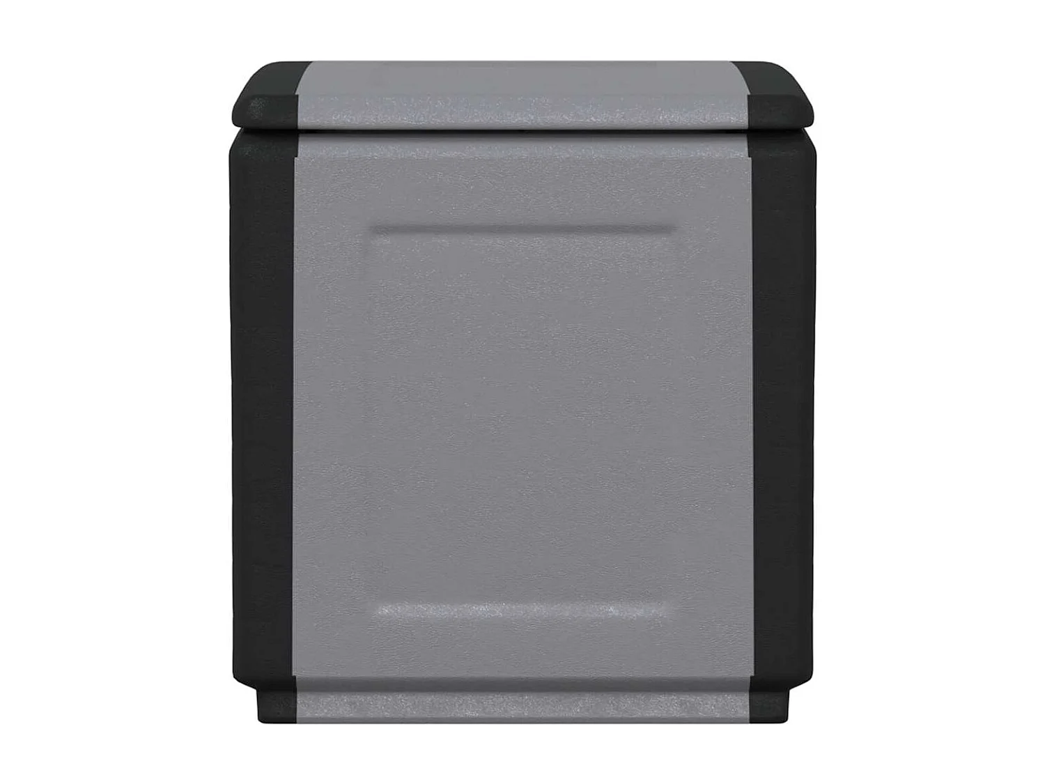 Sophie-Adélie  Boîte de rangement de jardin 54x53x57 cm 130 L Gris foncé noir
