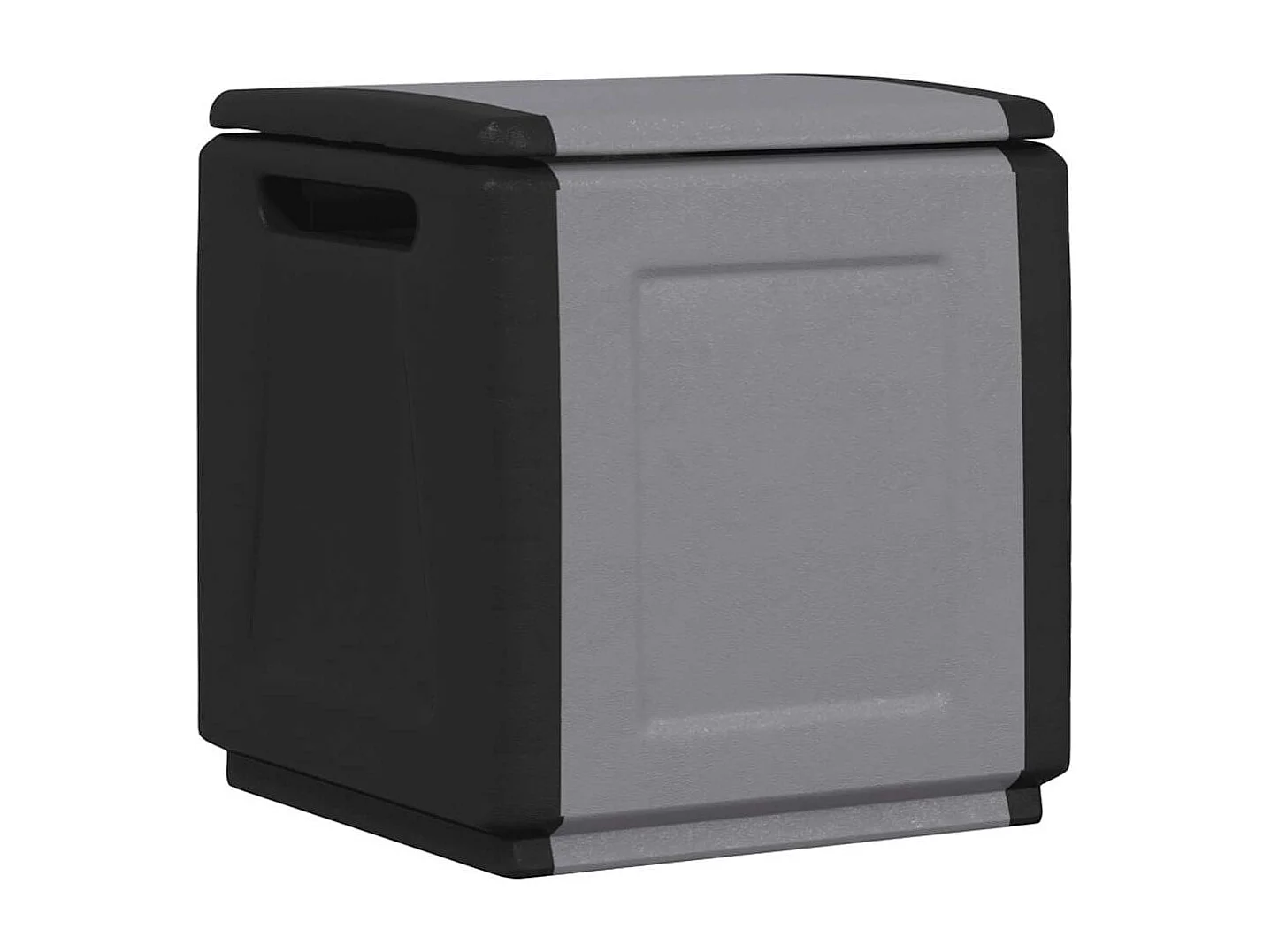 Sophie-Adélie  Boîte de rangement de jardin 54x53x57 cm 130 L Gris foncé noir