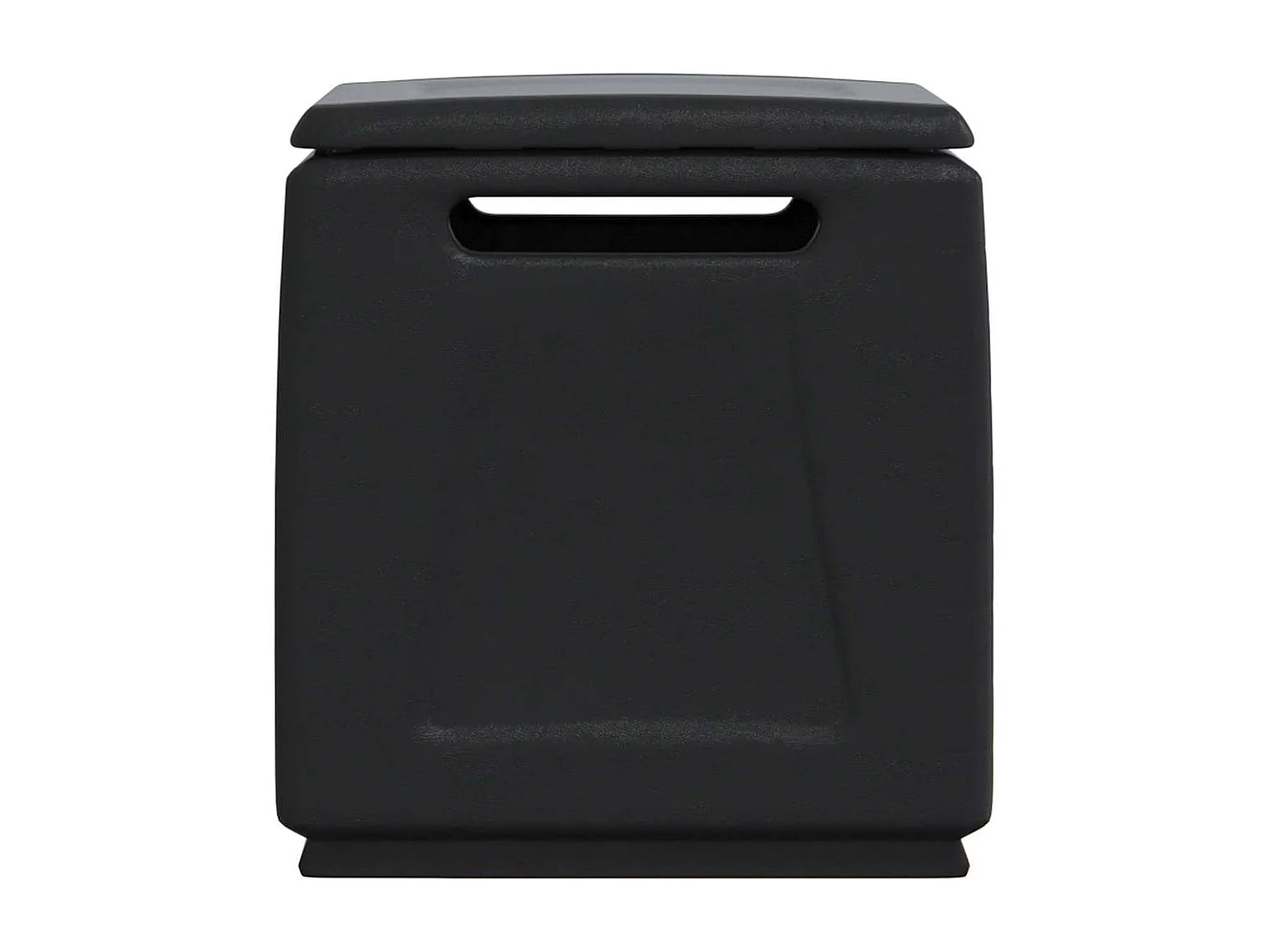 Sophie-Adélie  Boîte de rangement de jardin 54x53x57 cm 130 L Gris foncé noir