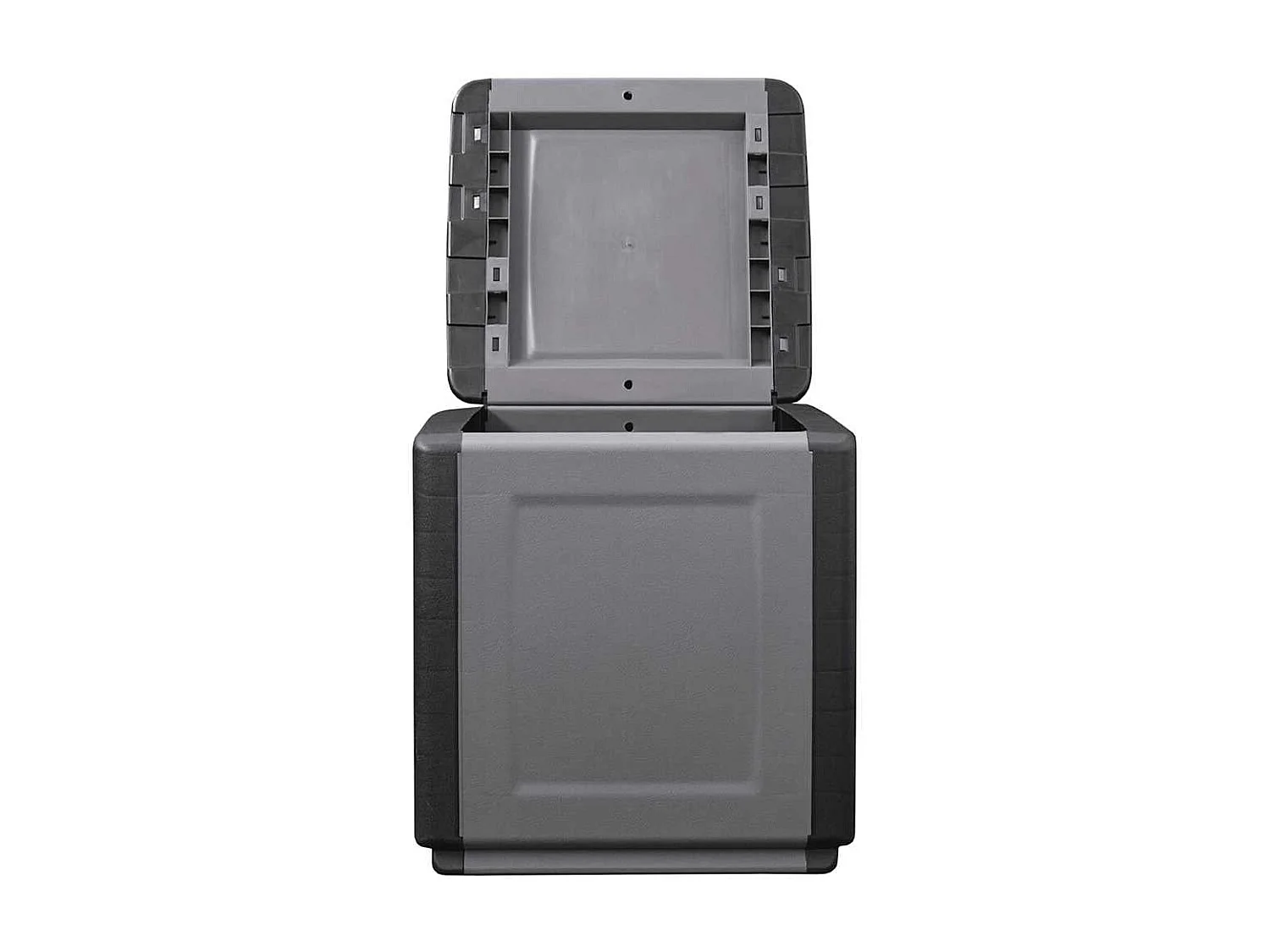 Sophie-Adélie  Boîte de rangement de jardin 54x53x57 cm 130 L Gris foncé noir