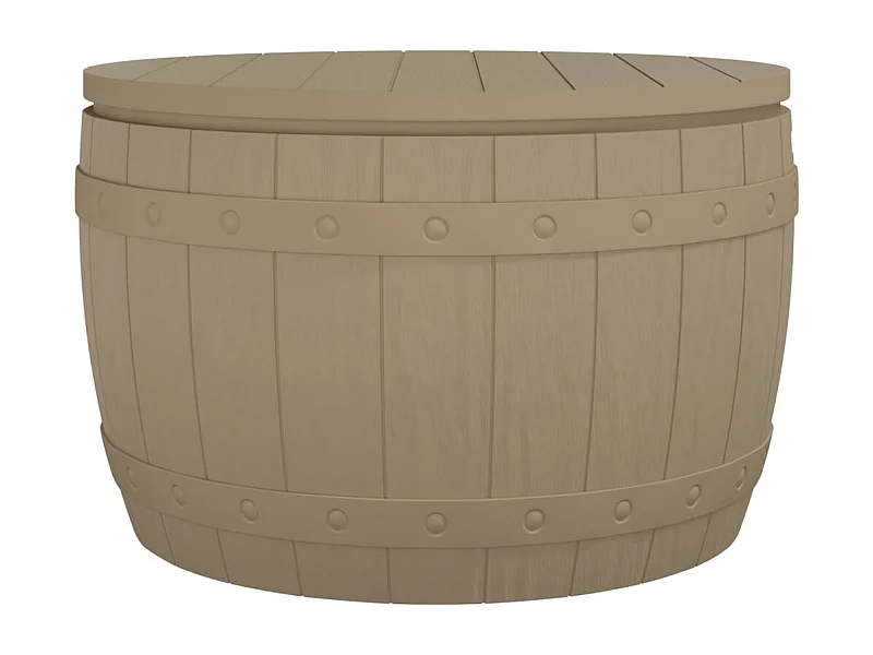 Beacon  Caja de almacenaje de jardín 3 en 1 polipropileno marrón claro