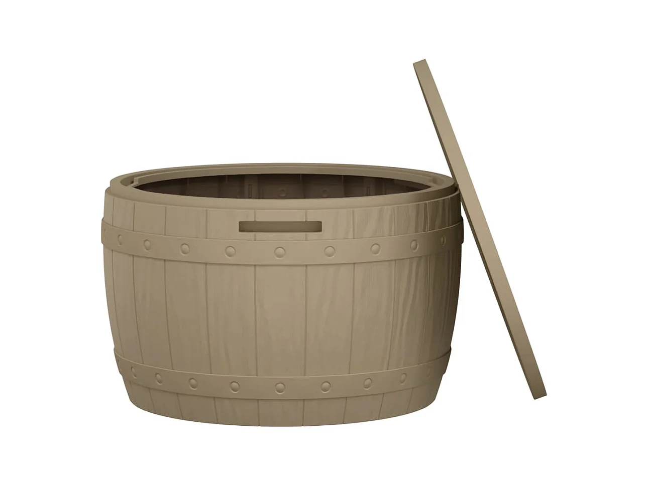 Beacon  Caja de almacenaje de jardín 3 en 1 polipropileno marrón claro