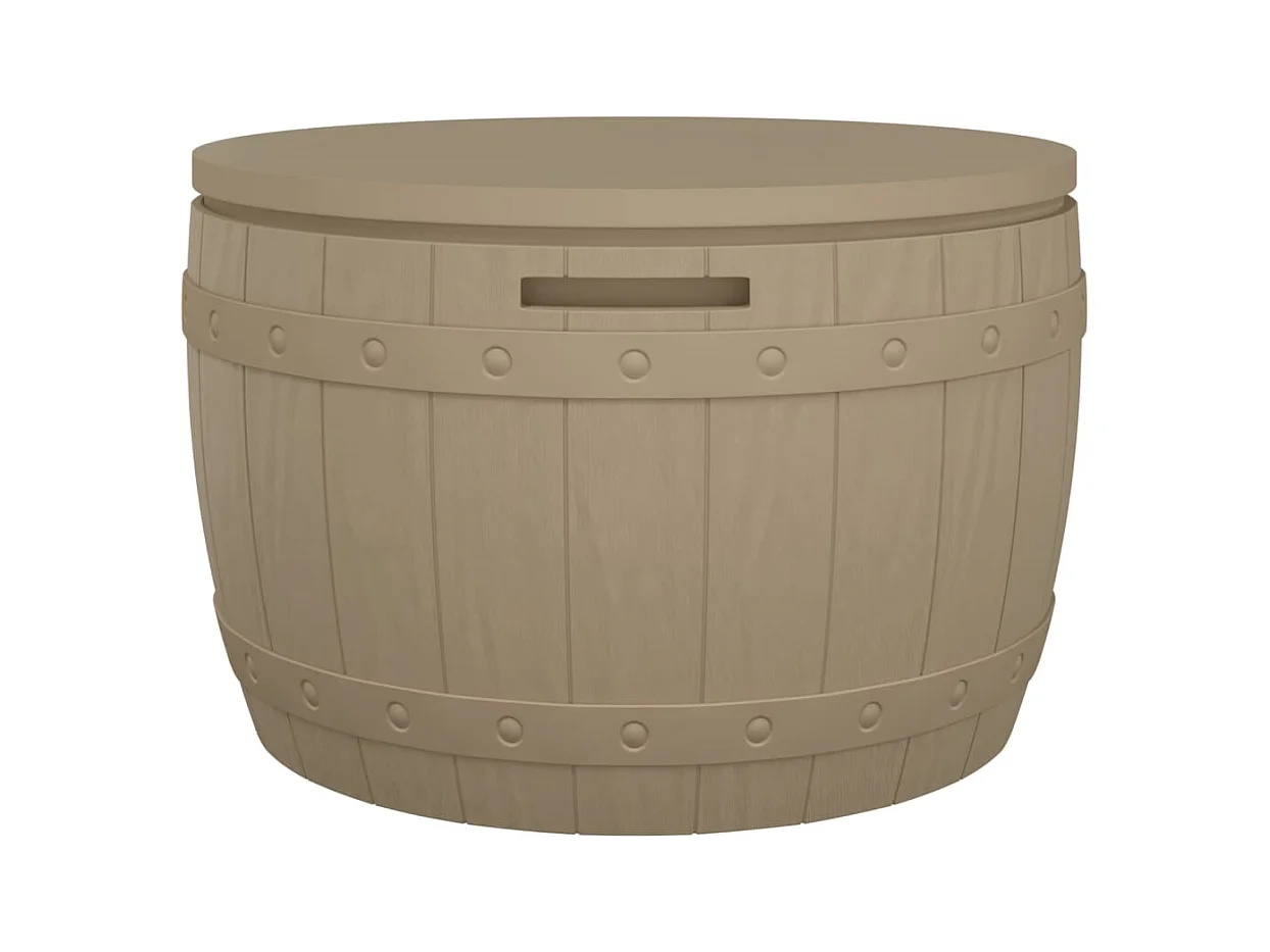 Beacon  Caja de almacenaje de jardín 3 en 1 polipropileno marrón claro