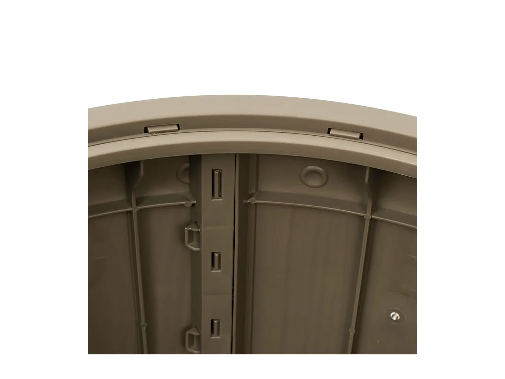 Beacon  Caja de almacenaje de jardín 3 en 1 polipropileno marrón claro