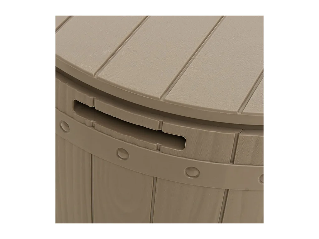 Beacon  Caja de almacenaje de jardín 3 en 1 polipropileno marrón claro