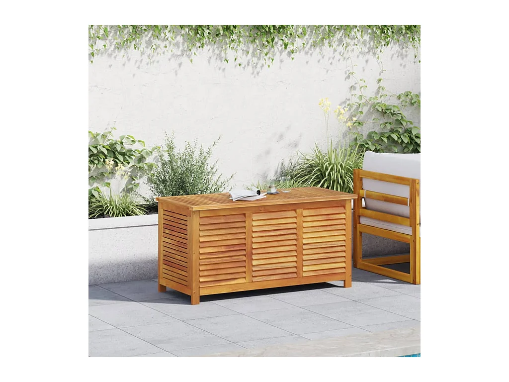 Fjolar  Tuinbox met jaloezieën 113x50x56 cm massief acaciahout