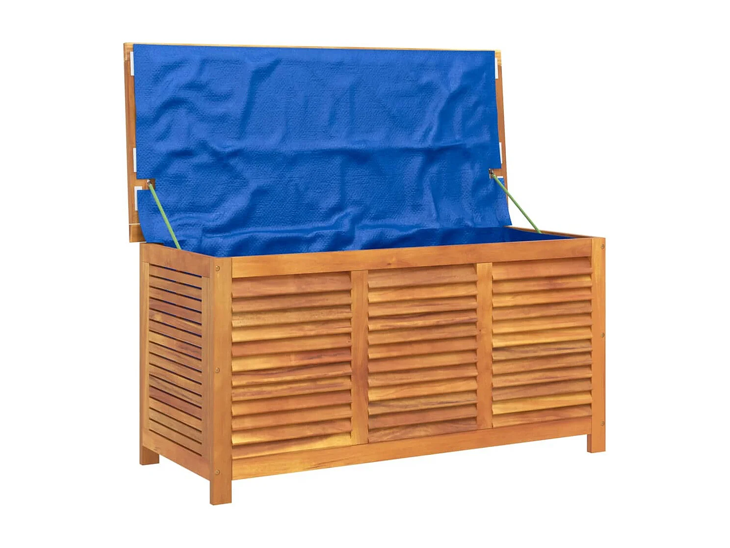Fjolar  Boîte de rangement de jardin persiennes 113x50x56cm bois acacia