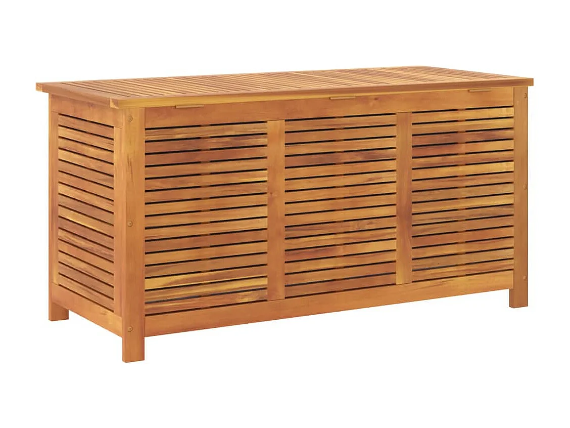 Fjolar  Boîte de rangement de jardin persiennes 113x50x56cm bois acacia