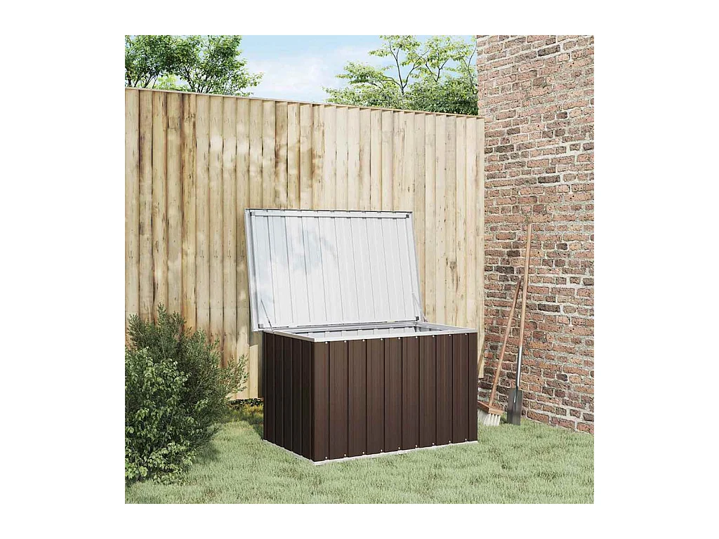 Nancy  Coffre de rangement de jardin Marron 109x67x65 cm