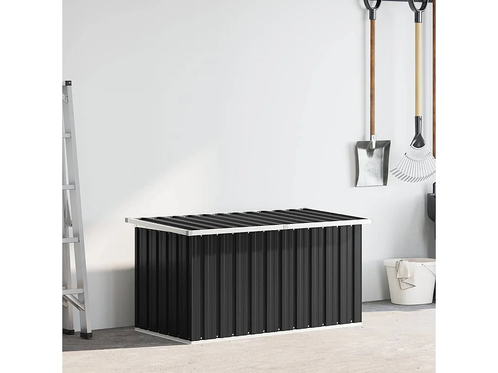 Nancy  Boîte de rangement de jardin Anthracite 129x67x65 cm